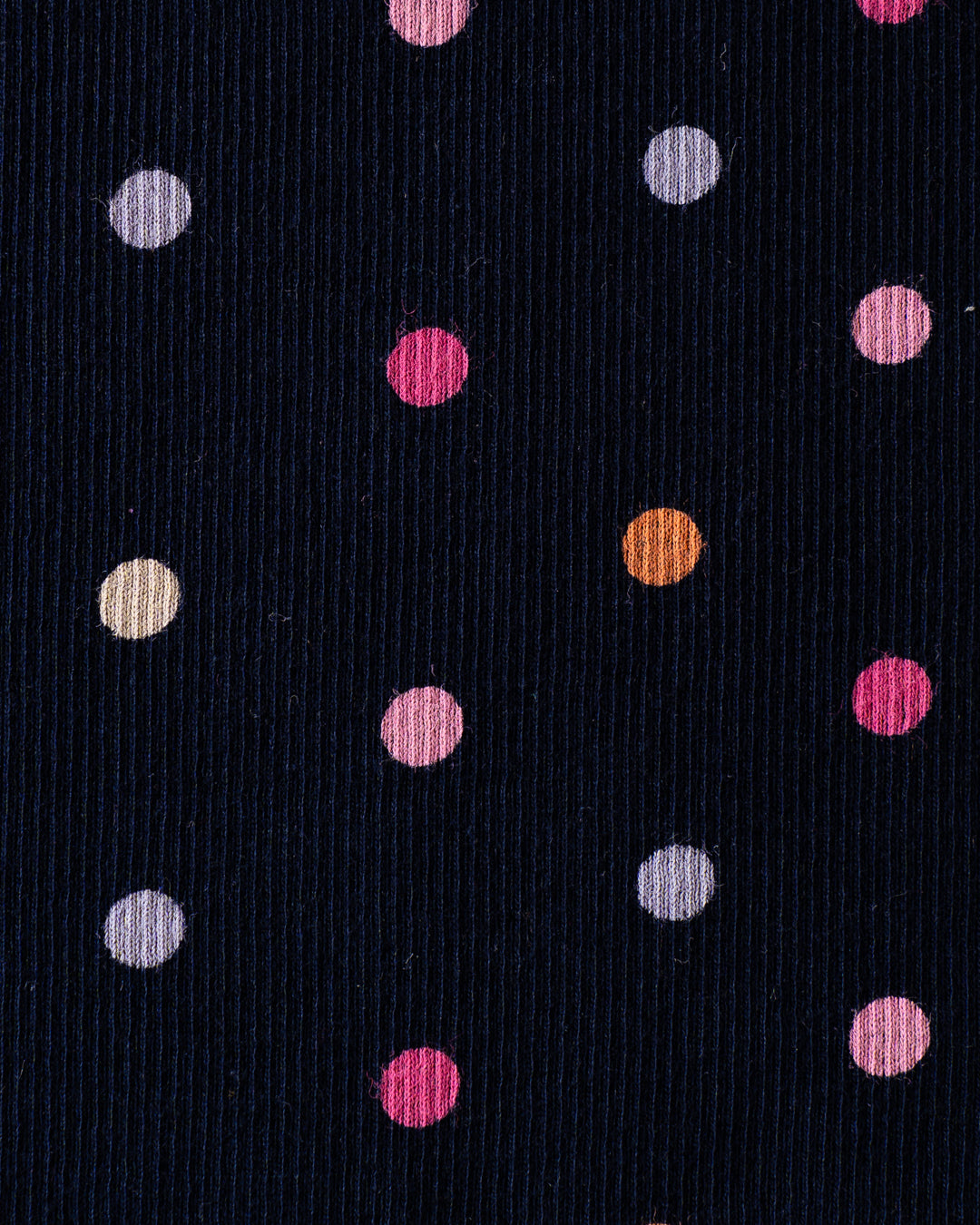 CO-ORD set- Half Sleeve T-shirt and Pant - Navy Blue Polka