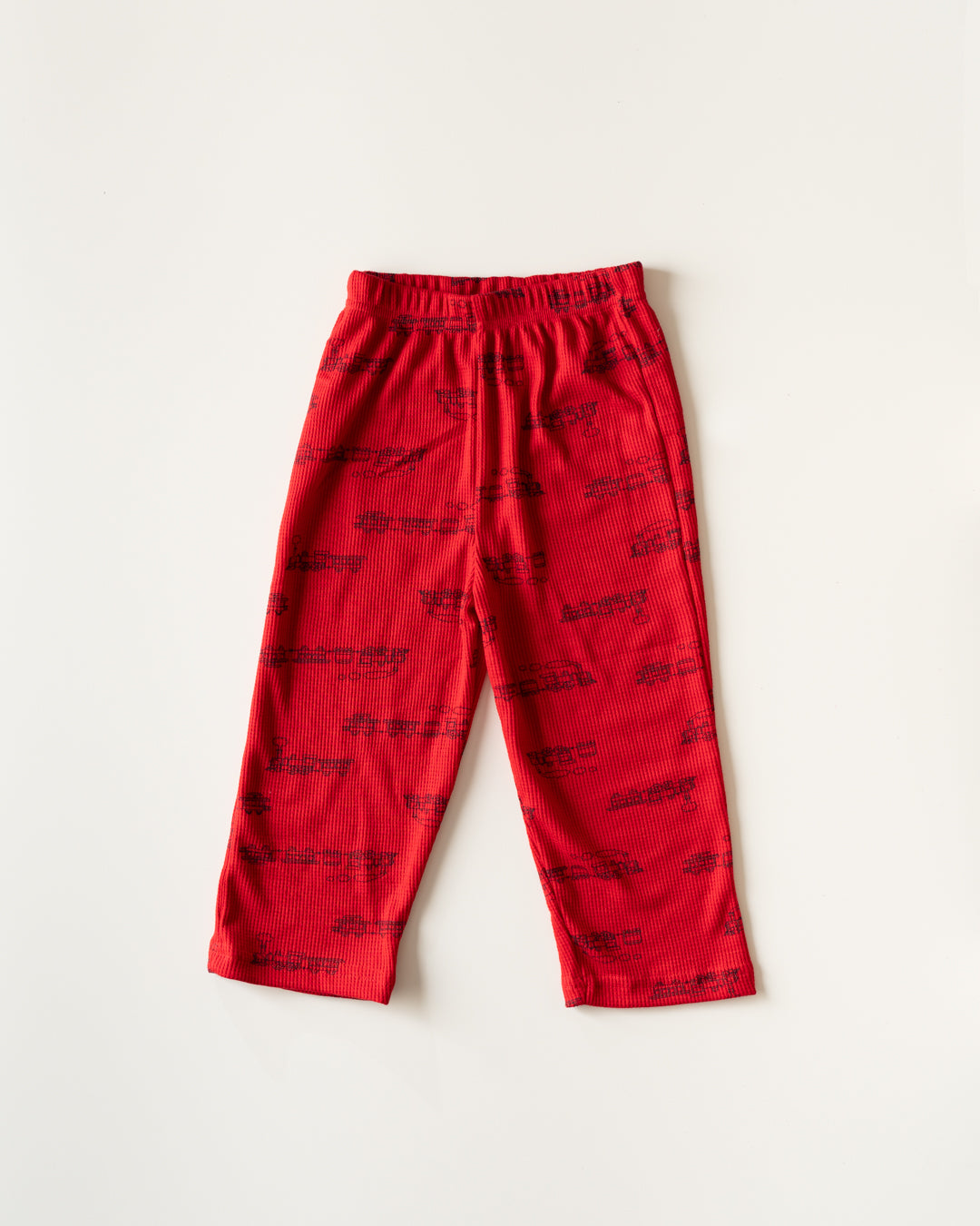 CO-ORD set- Half Sleeve T-shirt and Pant - Red