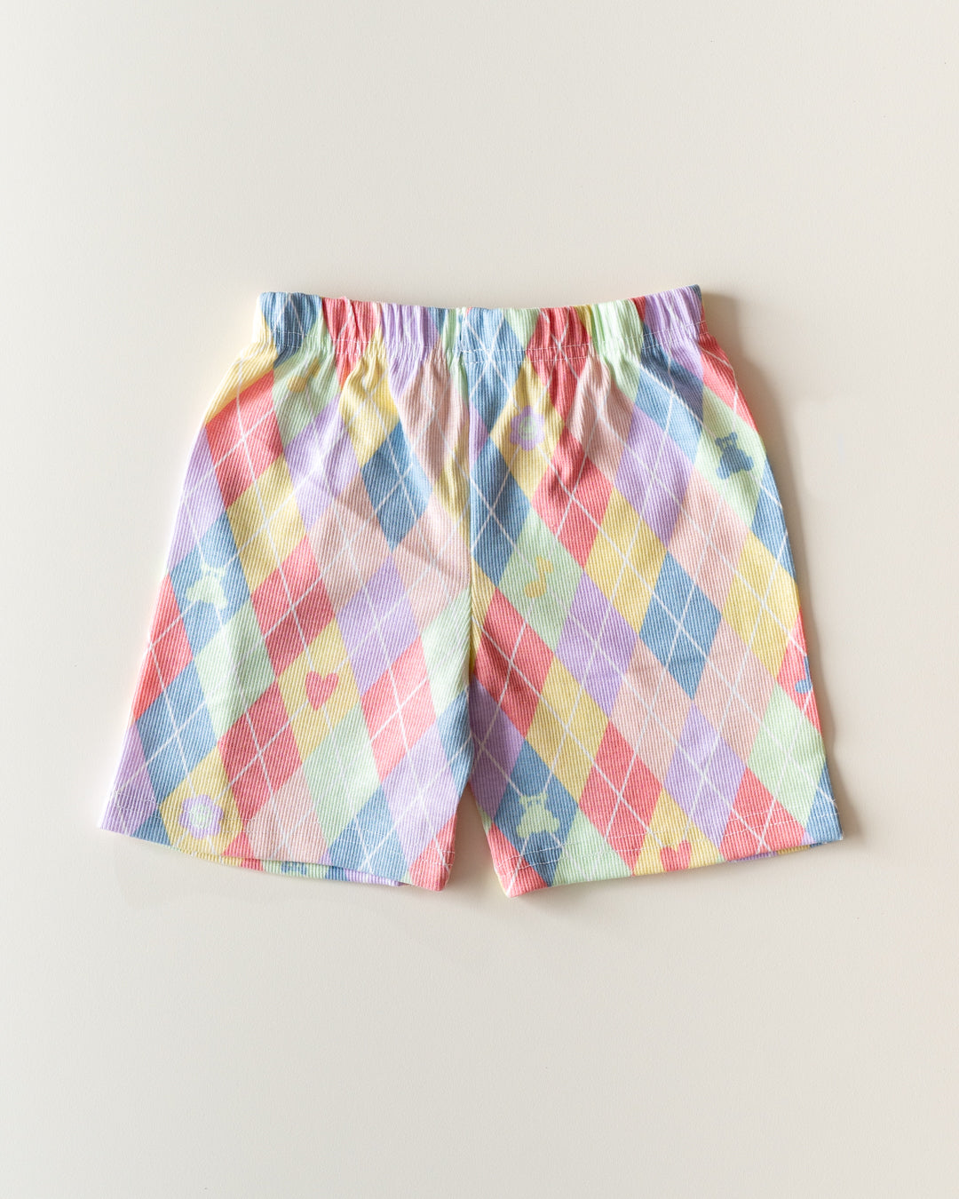 CO-ORD set- Half Sleeve T-shirt and Short - Multicolor Pastel