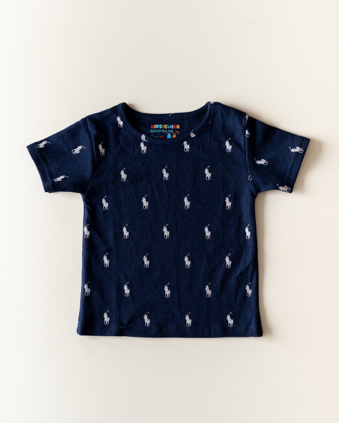 CO-ORD set- Half Sleeve T-shirt and Short - Navy Blue polo