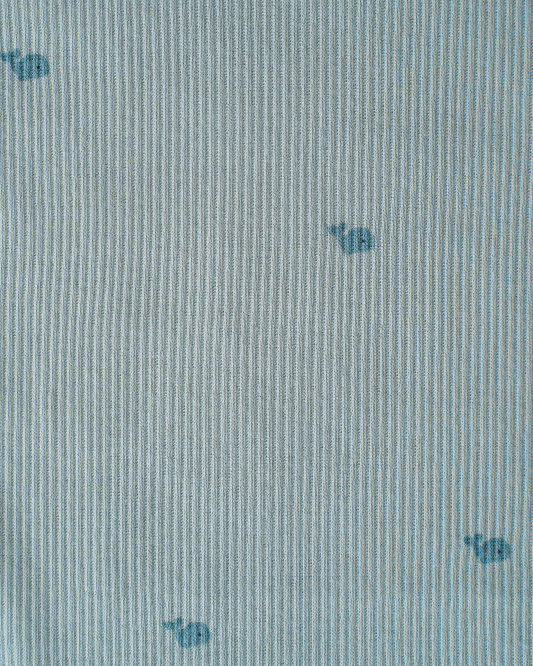 CO-ORD set- Half Sleeve T-shirt and Pant - pastel blue whales