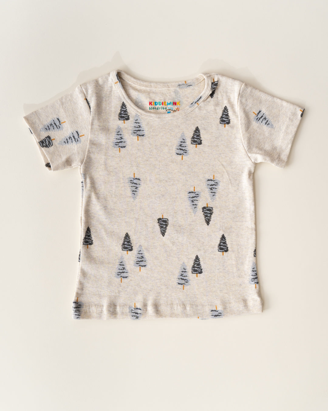 Unisex T-shirt and Pant set - off-white and black