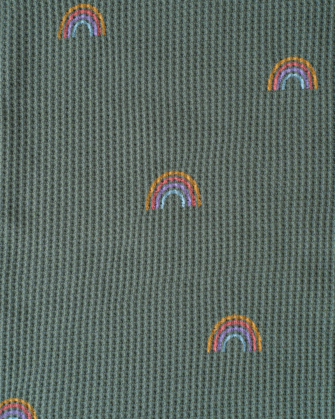 CO-ORD set- Half Sleeve T-shirt and Short - Teal Rainbow