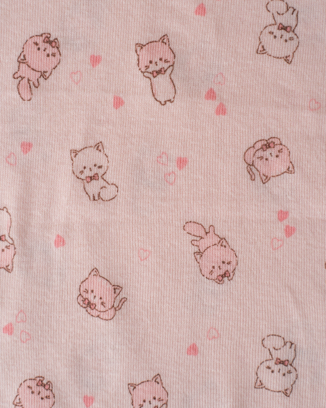 Lightweight CO-ORD set- Half Sleeve T-shirt and Short - Pastel Pink