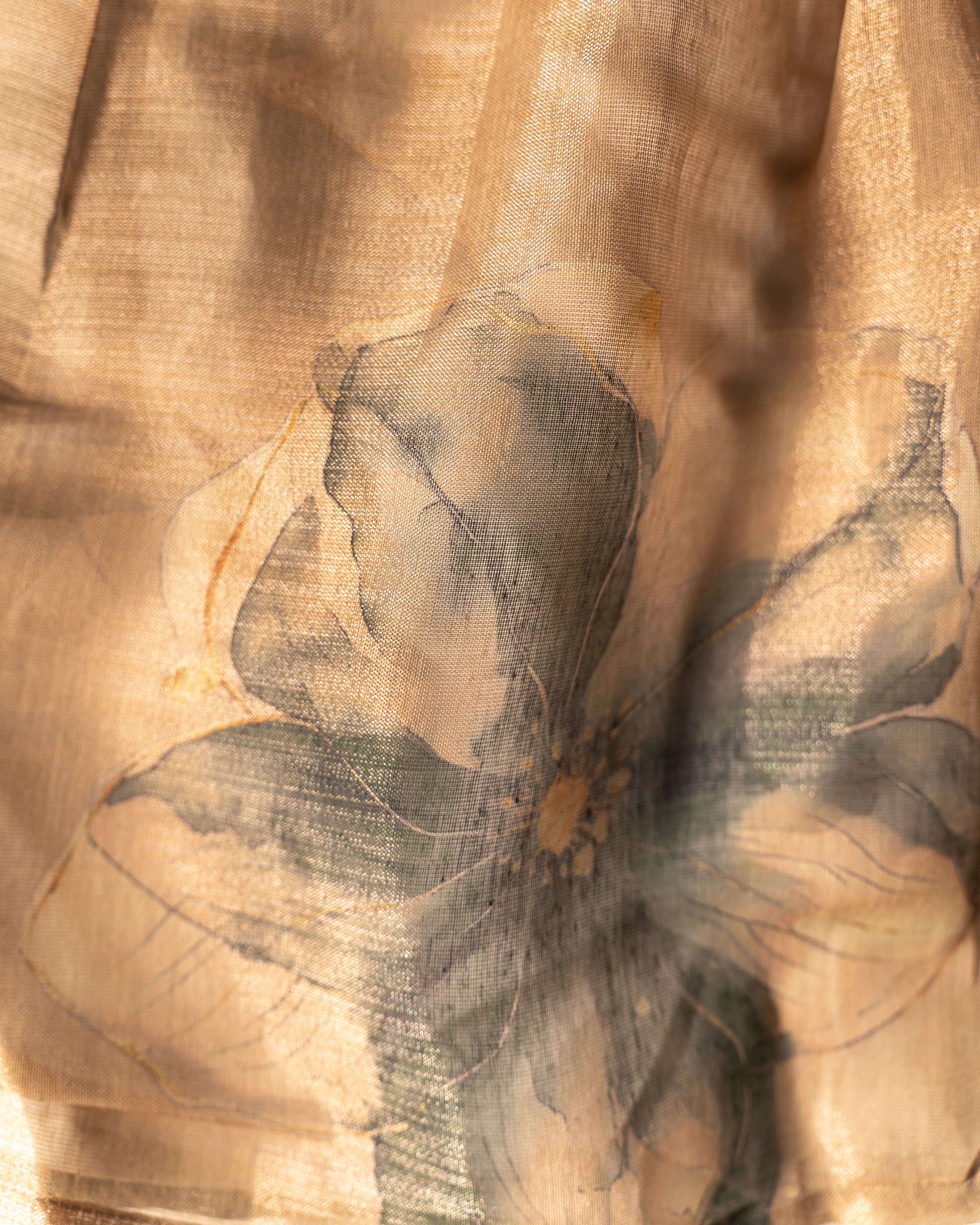 Ethnic frock - Green and Cream