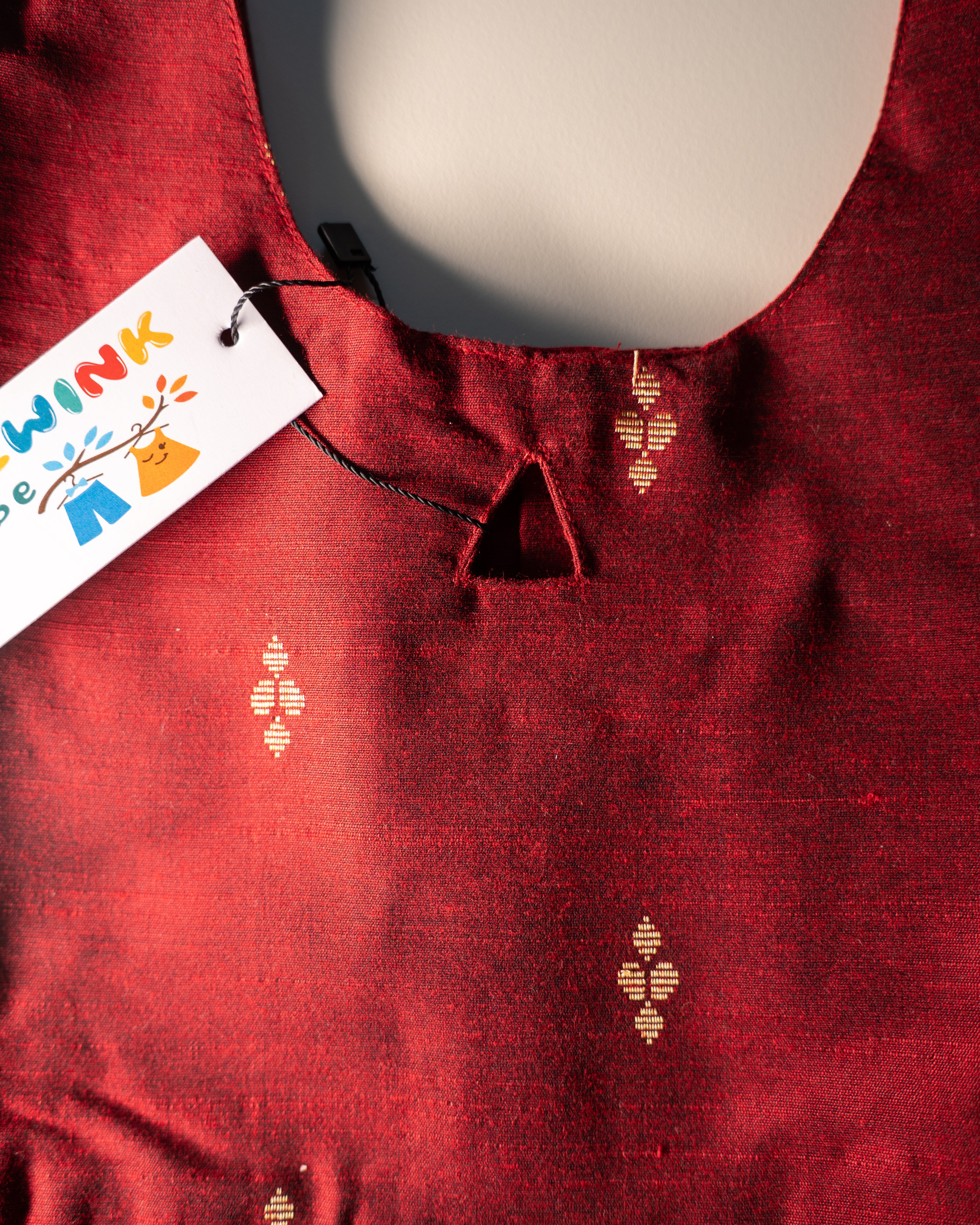 Ethnic frock - Maroon and Teal
