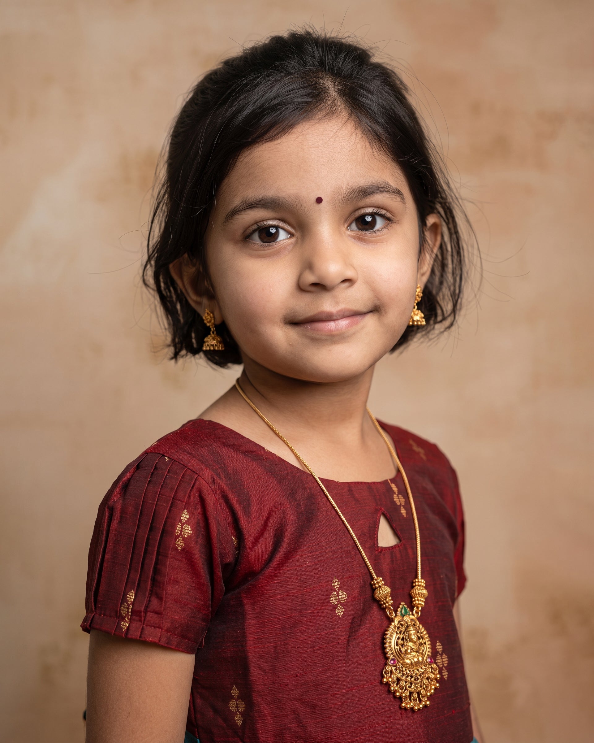 Ethnic frock - Maroon and Teal