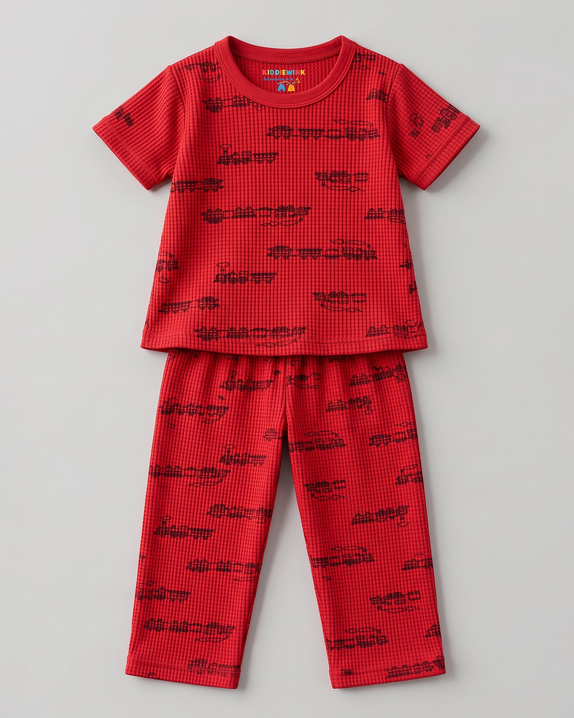 3 Set Combo! CO-ORD set - Half Sleeve T-shirt and Pant | Greyish Blue, Mint green Dino & Red